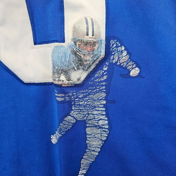 Players Of The Year Barry Sanders #20 Detroit Lions NFL Jersey Size 58 Blue - Picture 4 of 13